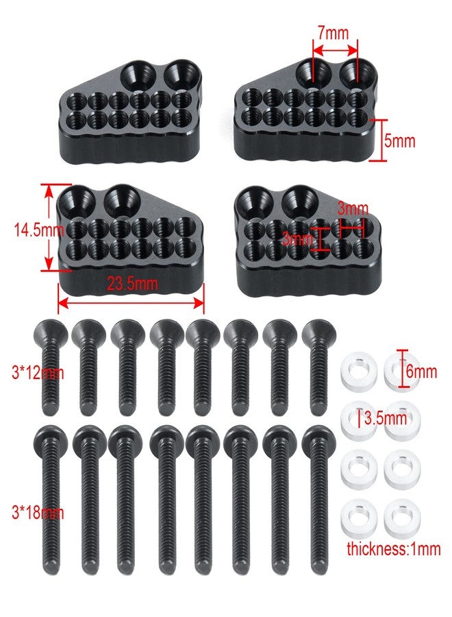 RCHUBAM 4 قطع من حلقات تثبيت أبراج امتصاص الصدمات المعدنية لسيارة الزحف التي تعمل بالتحكم عن بعد Axial SCX10 AXI03004 Capra بمقياس 1/10 - Image 5